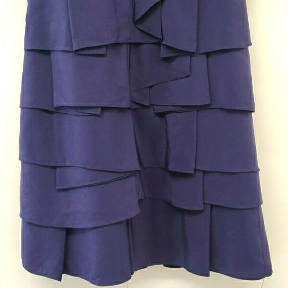 BCBG MaxAzaria Tier Ruffled Silk Dress - Picture 7 of 7